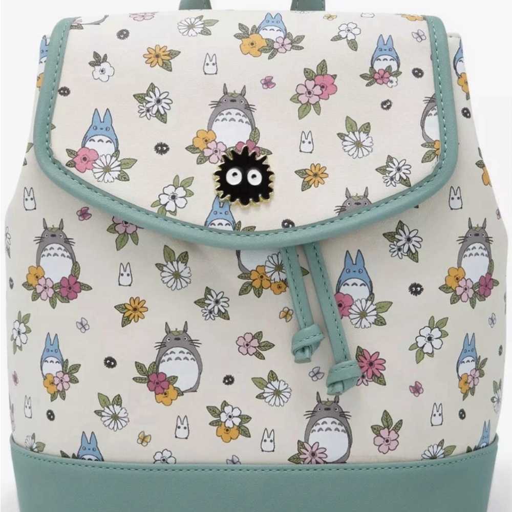 Studio Ghibli My Neighbor Totoro Floral Slouch Mini Backpack